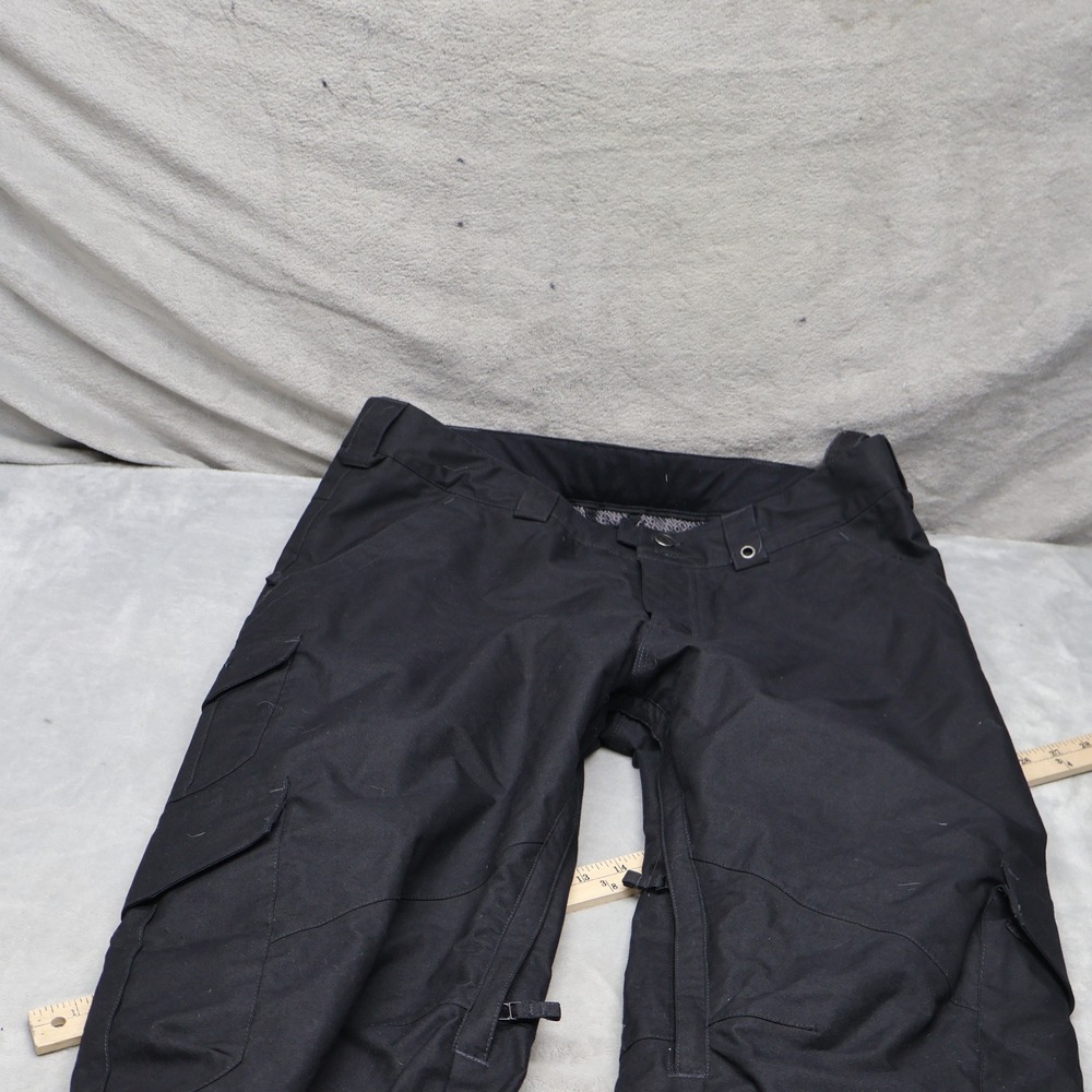 Burton Snow Pants Mens Large Black Dryride Waterproof Cargo Winter Ski 36x33 - Picture 2 of 11